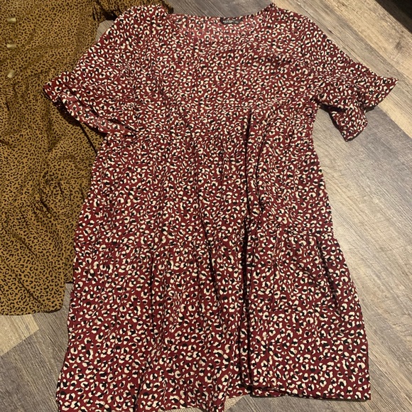 EUC SHEIN MIDI tiered ruffle 1XL Dress Bundle - Picture 3 of 8